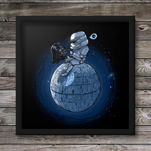 Quadrinho Decorativo - Estrela da Morte